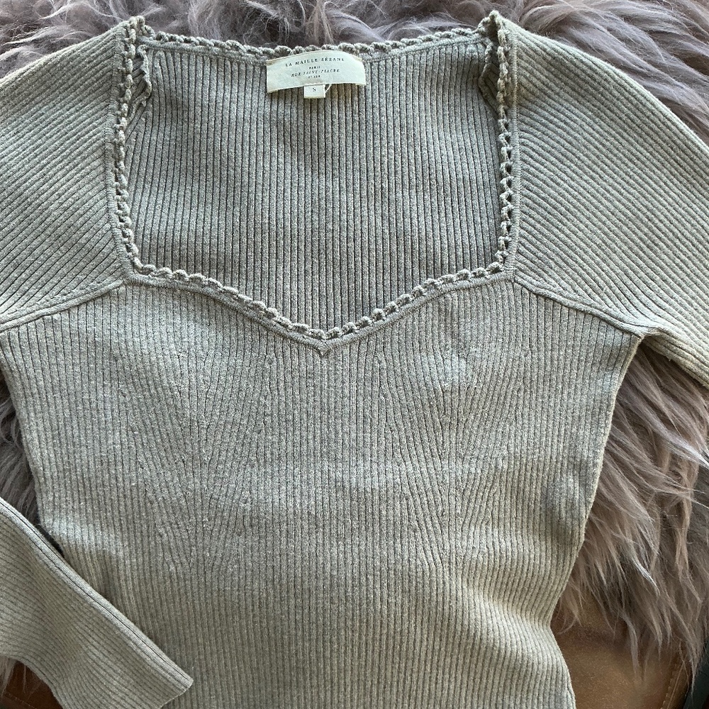 Sezane Maha Jumper Sandstone - Size S